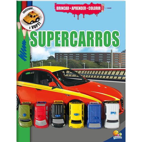 Livro - Brincar-aprender-colorir I: Supercarros Menor preço em Livro - Brincar-aprender-colorir I: Supercarros