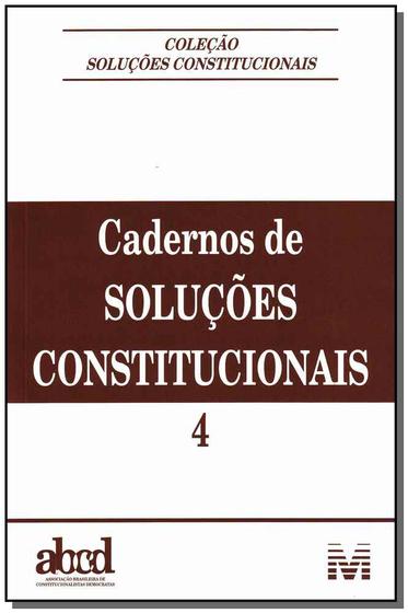 Imagem de Livro - Cadernos de soluções constitucionais - Volume 4 - 1 ed./2012