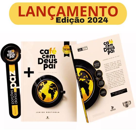 Livro Café Com Deus Pai Porções Diárias De Paz 2024 - Junior Rostirola - Editora Velos Menor preço em Livro Café Com Deus Pai Porções Diárias De Paz 2024 - Junior Rostirola - Editora Velos