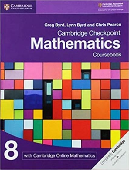 Imagem de Livro - Cambridge Checkpoint Mathematics 8 Coursebook With Online Mathematics - CAMBRIDGE BILINGUE