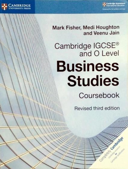 Imagem de Livro - Cambridge Igcse And O Level Business Studies Revised Coursebook - 3Rd Ed