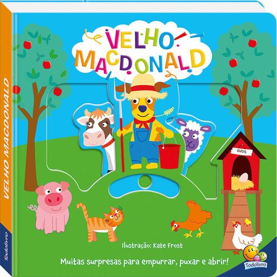 Imagem de Livro - Cantiga Empurre, Puxe e Abra: Velho MacDonald