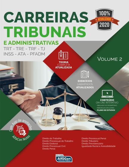 Imagem de Livro - Carreiras Tribunais e Administrativas 2020