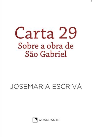 Imagem de Livro - Carta 29 - Pocket São Josemaria Escrivá