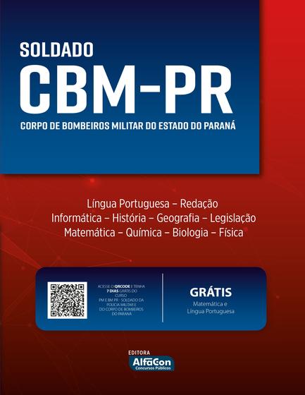 Imagem de Livro - CBM-PR - Soldado do Corpo de Bombeiros Militar do Estado do Paraná
