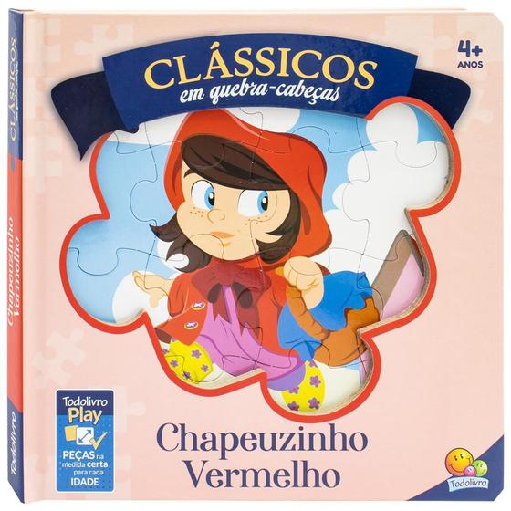 Imagem de Livro - Clássicos em quebra-cabeças: Chapeuzinho Vermelho