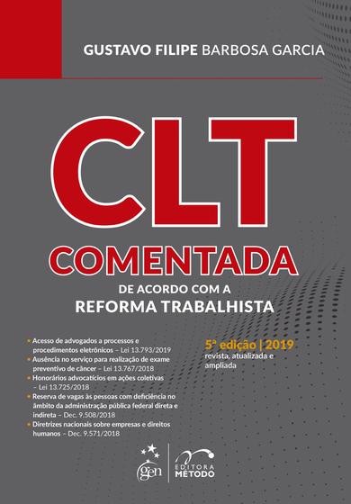 Imagem de Livro - CLT Comentada - De acordo com a Reforma Trabalhista