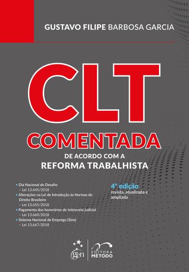 Imagem de Livro - CLT Comentada - de acordo com a Reforma Trabalhista