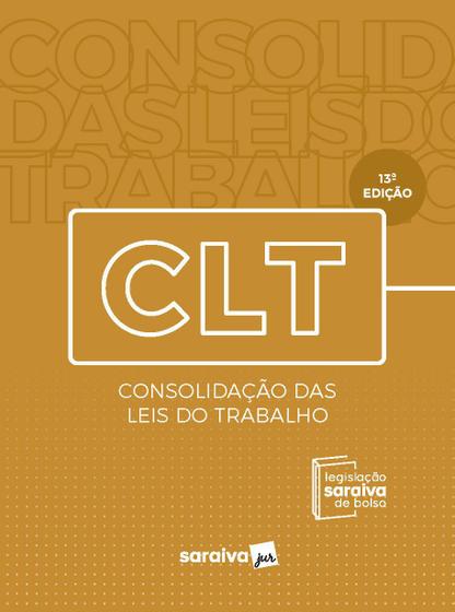 Imagem de Livro - CLT - Legislação Saraiva de Bolso - 13ª edição - 2020