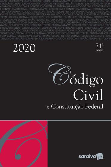 Imagem de Livro - Código civil e constituição federal - Tradicional - 71ª edição de 2020