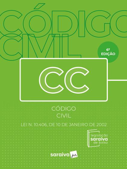 Imagem de Livro - Código Civil Mini - Coleção Saraiva de Bolso - 6ª edição 2024