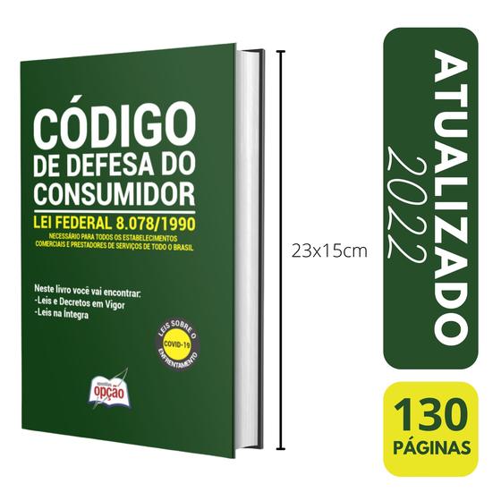Livro Código de Defesa do Consumidor Lei Federal 8078/1990 Opção No Magalu Magazine Luiza Livro Código de Defesa do Consumidor Lei Federal 8078/1990 Opção No Magalu Magazine Luiza