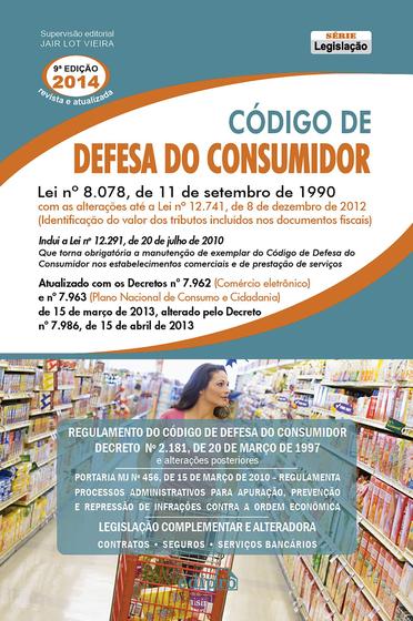 Imagem de Livro - Codigo de Defesa do Consumidor