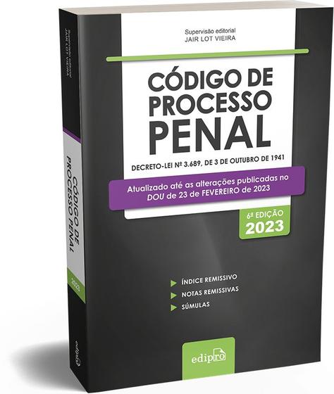 Imagem de Livro - Código de Processo Penal 2023