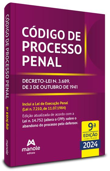 Imagem de Livro - Código de Processo Penal