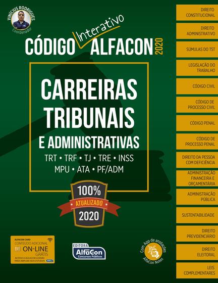 Imagem de Livro - Código Interativo Carreiras Tribunais e Administrativas 2020