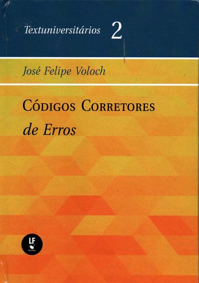 Imagem de Livro - Códigos Corretores de Erros