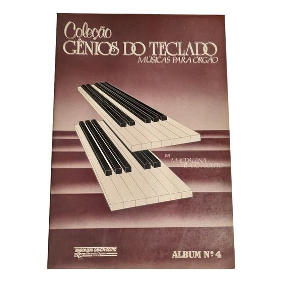 Imagem de Livro coleção gênios do teclado música para órgão album 04 ( estoque antigo ) - ELECTRONIC ORGANS