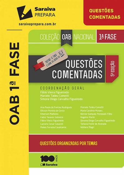 Imagem de Livro - Coleção OAB nacional 1ª fase: Questões comentadas - 5ª edição de 2015