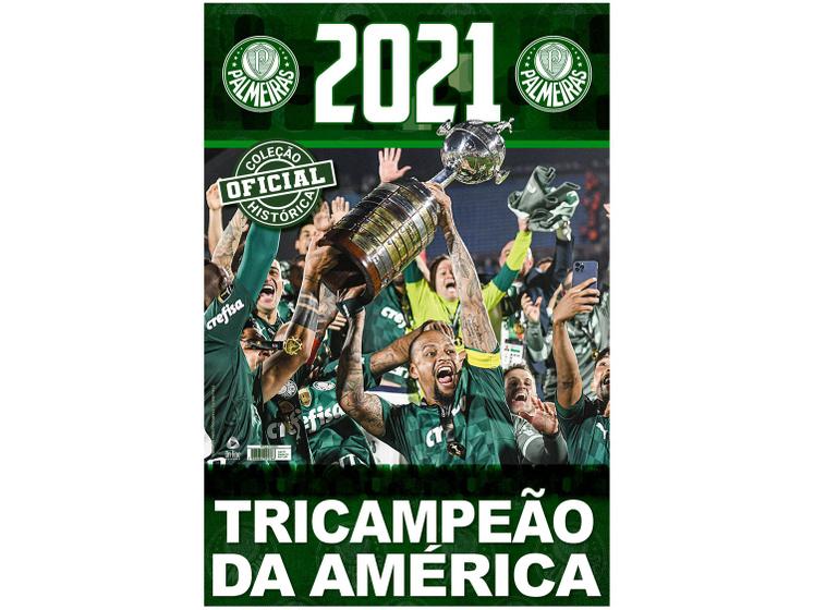 Imagem de Livro Coleção Oficial Histórica Palmeiras Edição 26 Pôster Libertadores 2021