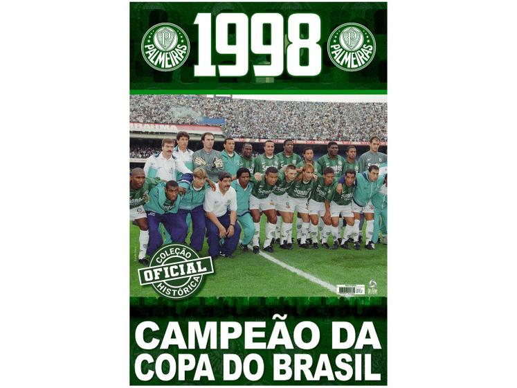 Imagem de Livro Coleção Oficial Histórica Palmeiras Pôster Copa do Brasil 1998