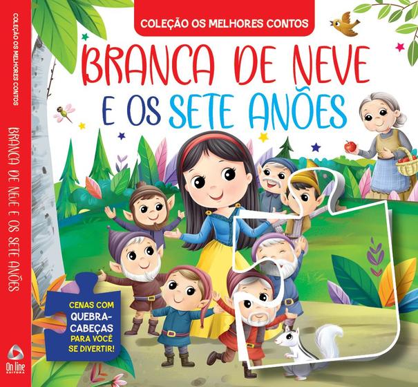 Imagem de Livro - Coleção Os Melhores Contos - Branca de Neve e os Sete Anões | Livro Quebra-Cabeça