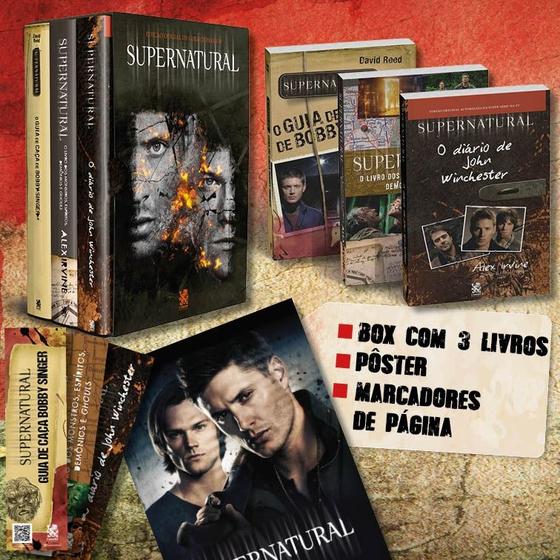 Imagem de Livro - Coleção Supernatural - Edição Oficial de Colecionador - Box com 3 Livros + pôster + 3 marcadores