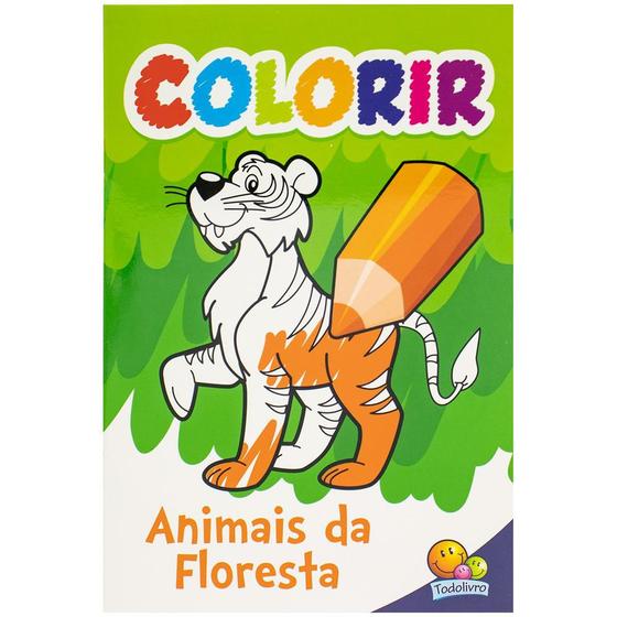 Livro - Colorir: Animais da Floresta Menor preço em Livro - Colorir: Animais da Floresta
