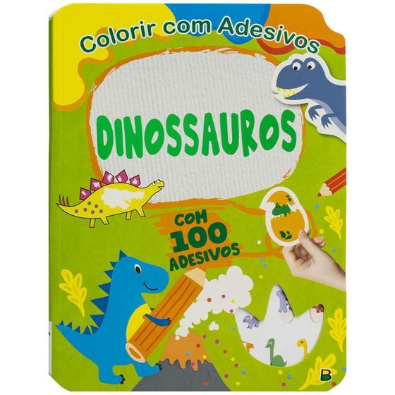 Imagem de Livro - Colorir com Adesivos: Dinossauros