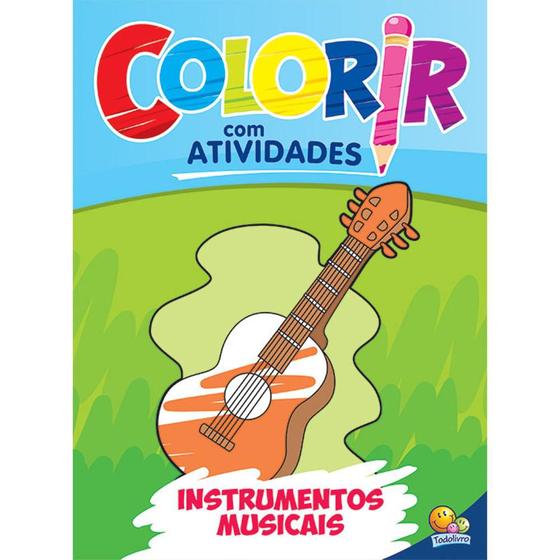 Imagem de Livro - Colorir com Atividades: Instrumentos Musicais