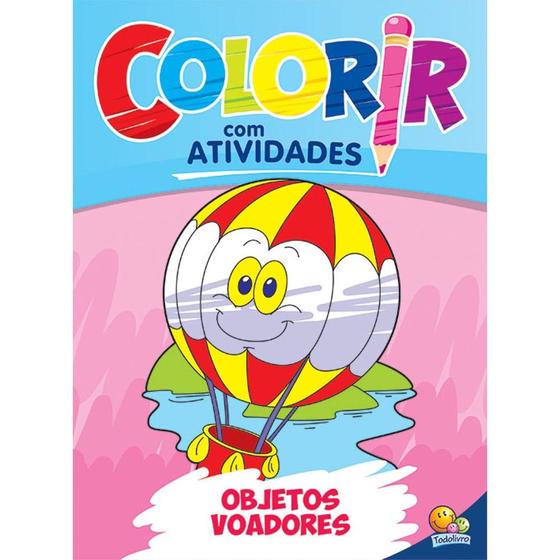 Imagem de Livro - Colorir com Atividades: Objetos Voadores