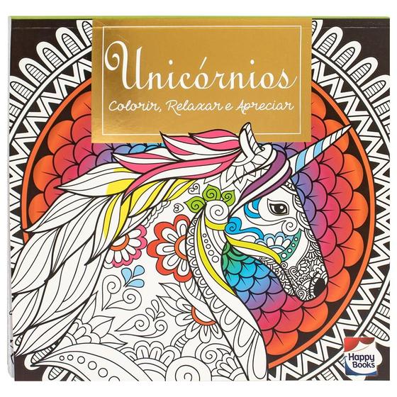 Imagem de Livro - Colorir, Relaxar e Apreciar: Unicórnios