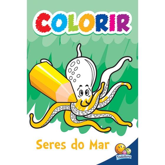 Imagem de Livro - Colorir: Seres do Mar