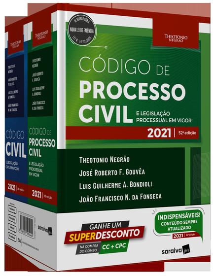 Imagem de Livro - Combo TN - Código Civil e Código Processo Civil - 13ª Edição 2021