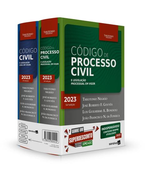 Imagem de Livro Combo TN Código Civil e Código Processo Civil Theotonio Negrão