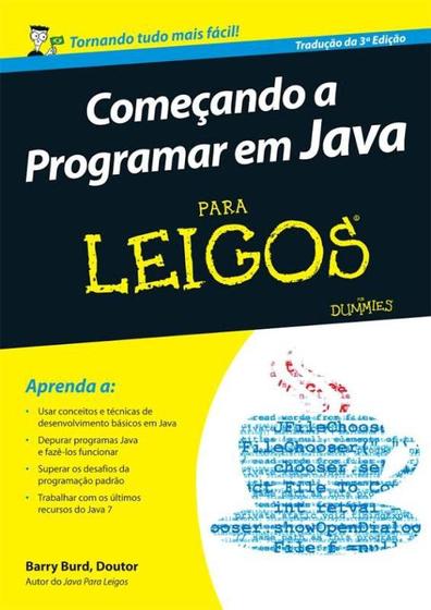 Imagem de Livro - Começando a programar em java para leigos