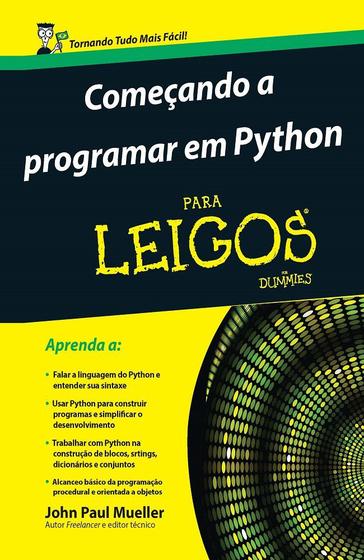 Imagem de Livro - Começando a programar em Python Para leigos