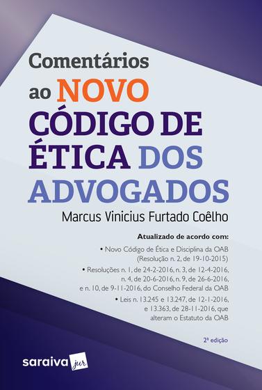 Imagem de Livro - Comentários ao novo código de ética dos advogados - 2ª edição de 2017