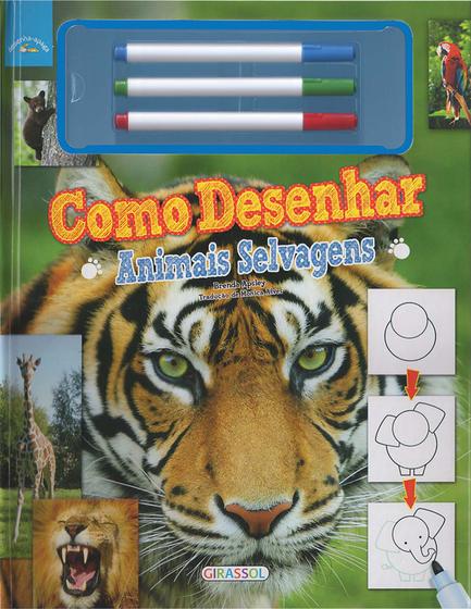 Livro - Como desenhar - animais selvagens Menor preço em Livro - Como desenhar - animais selvagens