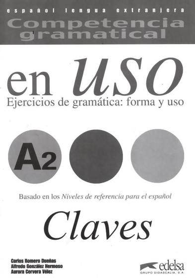 Imagem de Livro - Competencia gramatical - En uso A2 - Clave