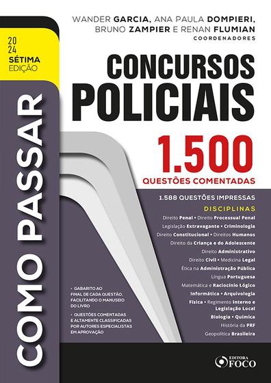 Imagem de Livro - Concursos Policiais : 1.500 Questões Comentadas - 7ª Ed - 2024
