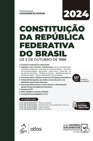 Imagem de Livro - Constituição da República Federativa do Brasil - 55ª Edição 2024