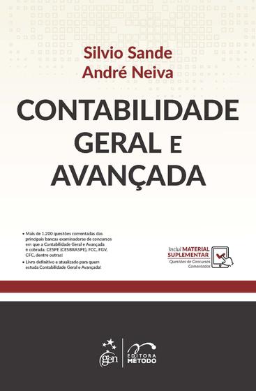 Imagem de Livro - Contabilidade Geral e Avançada - 1ª Edição 2021