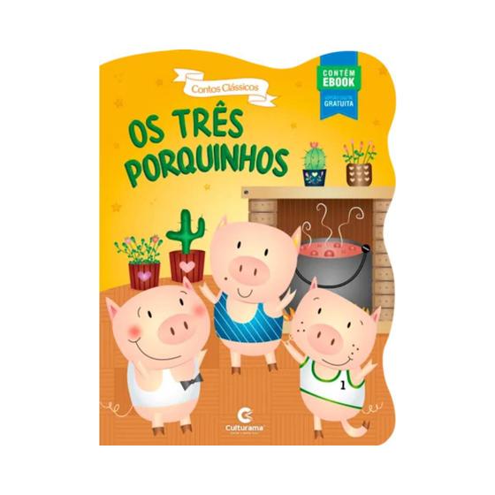 Imagem de Livro Contos Clássicos Culturama Os Três Porquinhos
