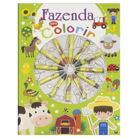 Imagem de Livro - Cores em Ação! Fazenda para Colorir