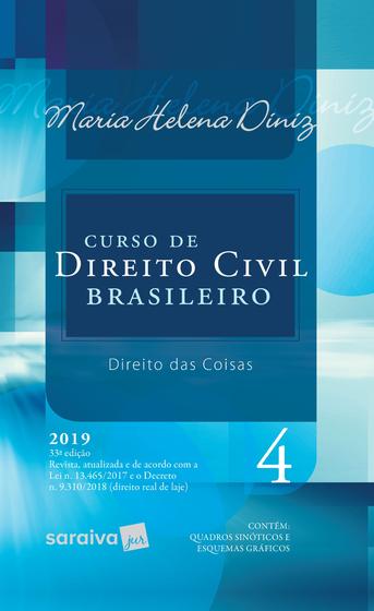 Imagem de Livro - Curso de Direito Civil brasileiro : Direito das coisas - 33ª edição de 2019