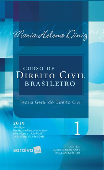 Imagem de Livro - Curso de Direito Civil brasileiro : Teoria geral do direito civil - 36ª edição de 2019
