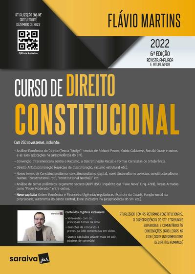 Imagem de Livro - Curso de Direito Constitucional - 6ª edição 2022