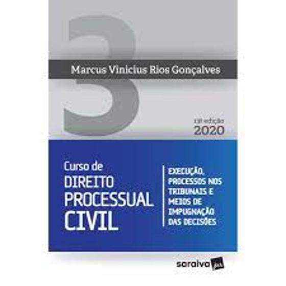 Imagem de Livro Curso de Direito Processual Civil Vol 3 (Marcus Vinicius Rios Gonçalves)