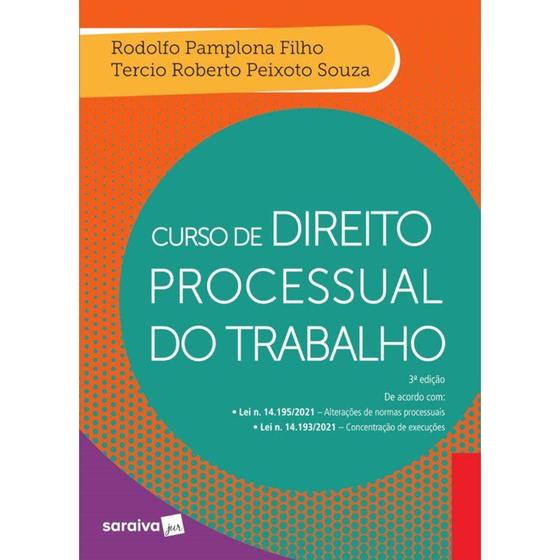 Imagem de Livro - CURSO DE DIREITO PROCESSUAL DO TRABALHO